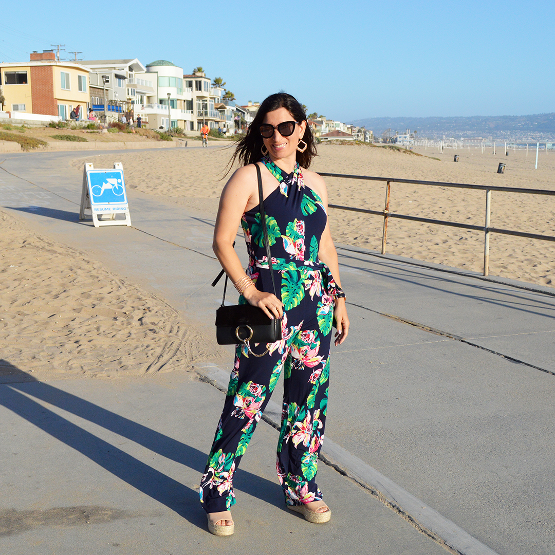 summer floral jumpsuit