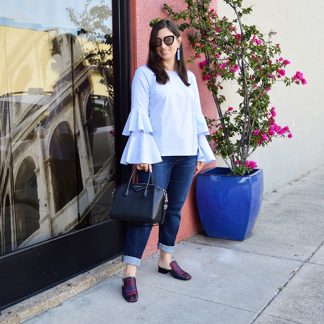 tiered sleeve top fall 2017