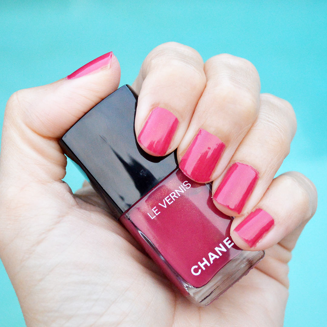 Chanel Rose Prodigious nail polish review fall