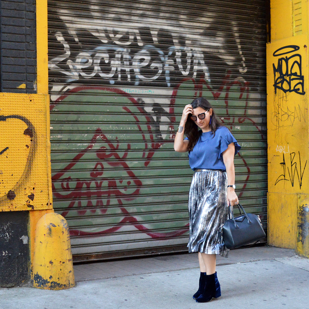 fall pleated skirts