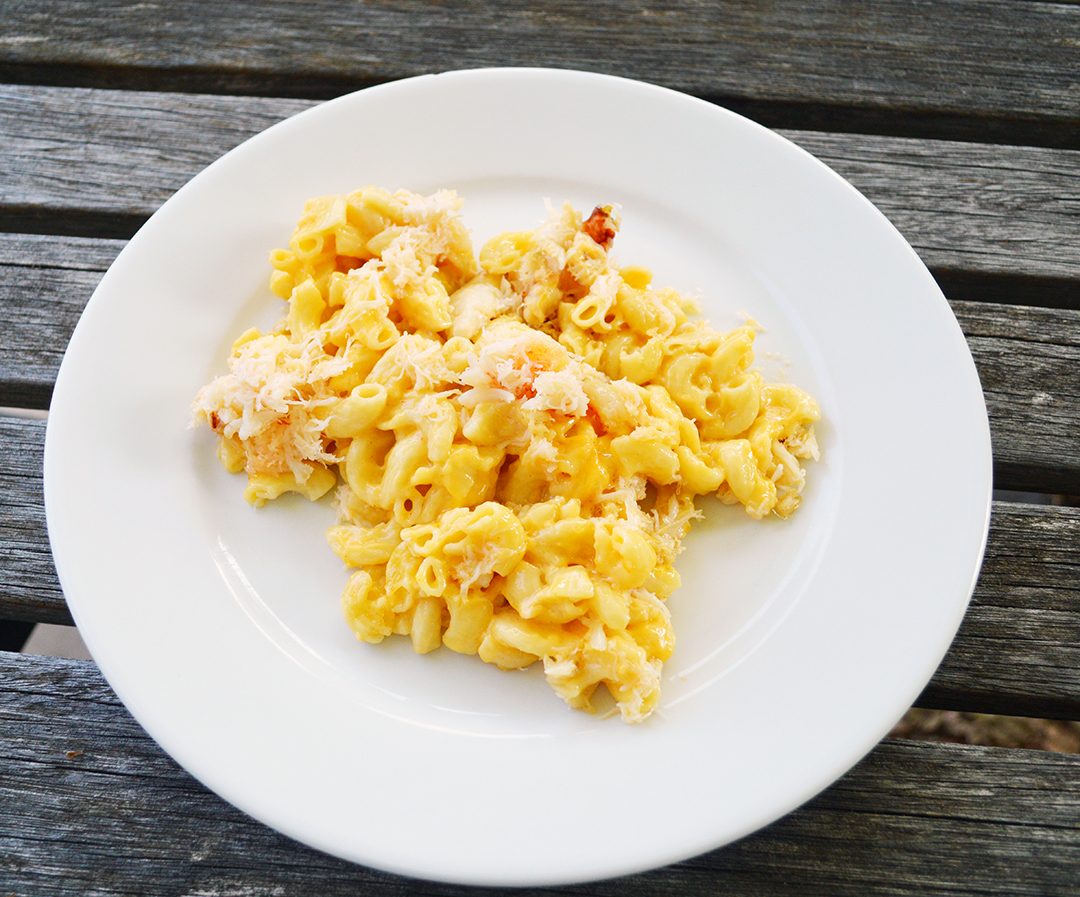 crab macaroni and cheese