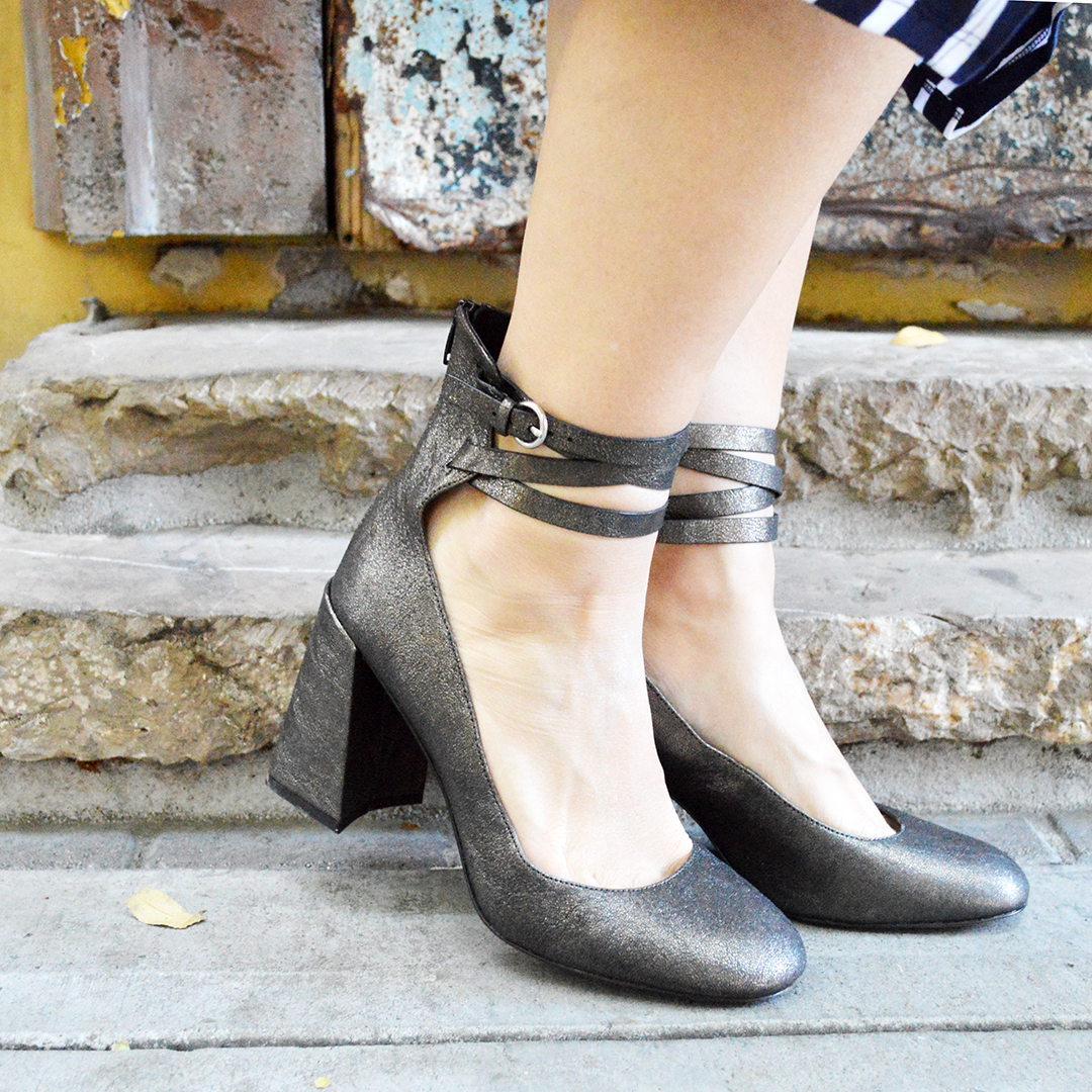 pewter high heels fall 2017