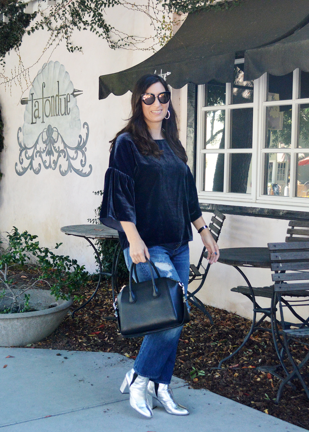 how to wear velvet during the day
