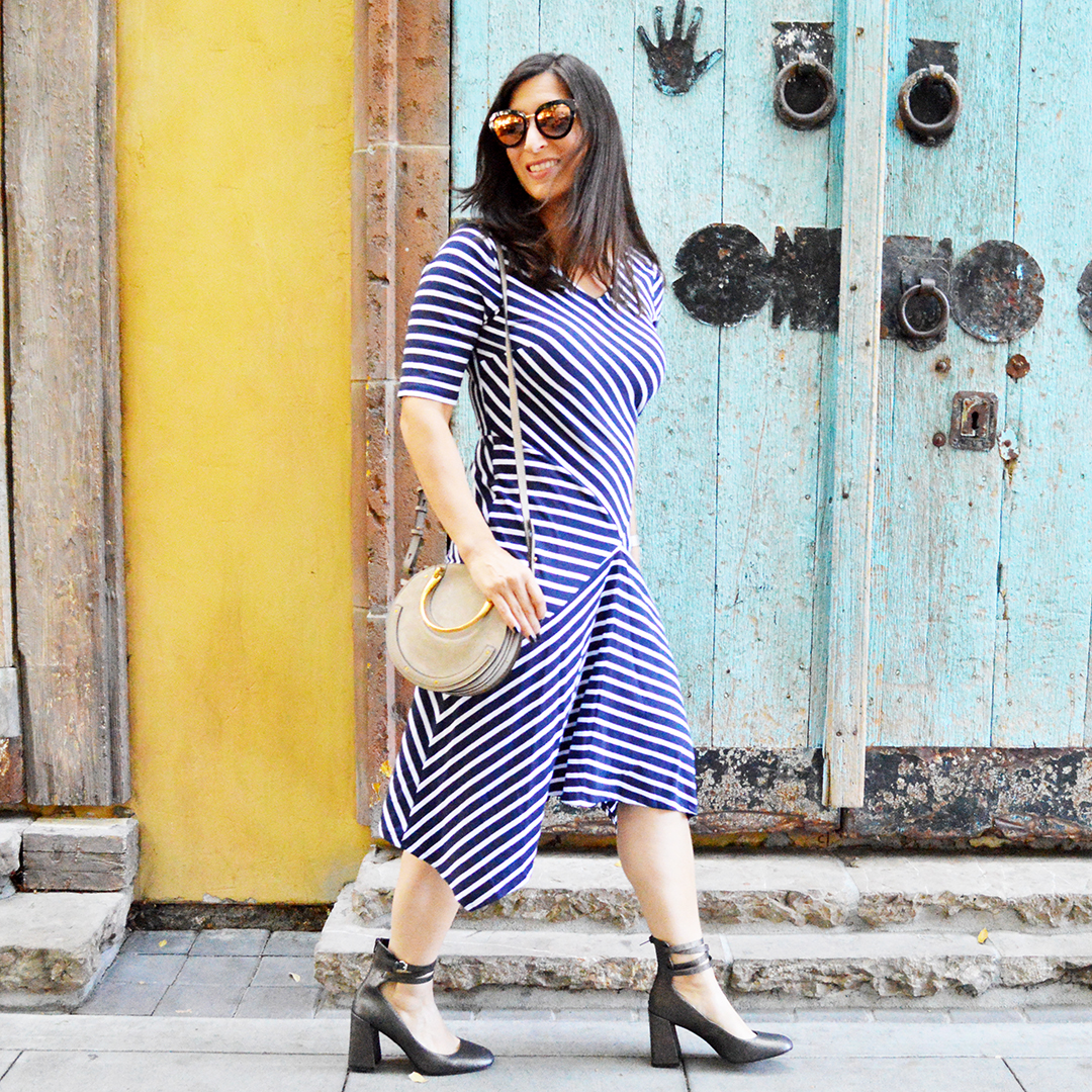 custom stripe dress