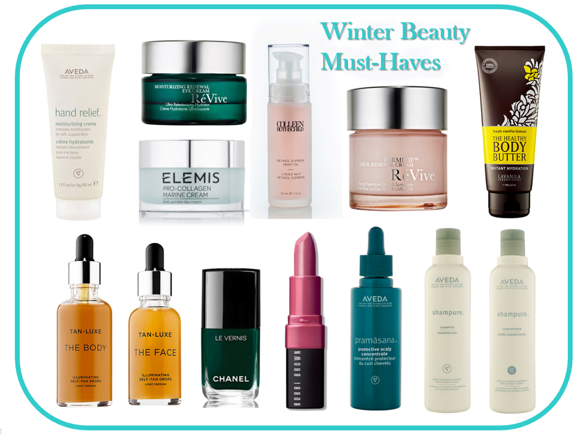winter beauty skin care hair must haves