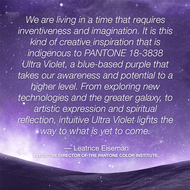 color of the year 2018 ultra violet