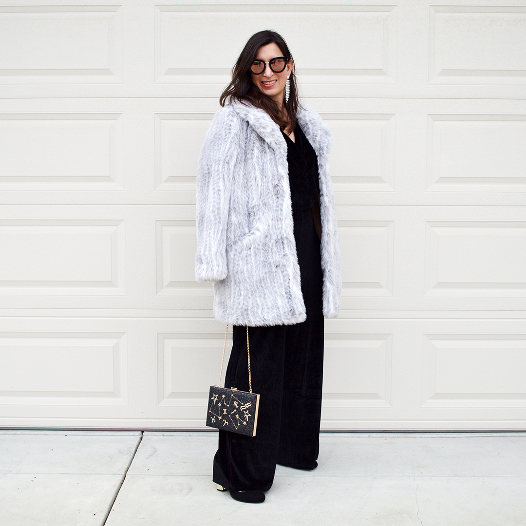 comfortable evening jumpsuit outfit idea