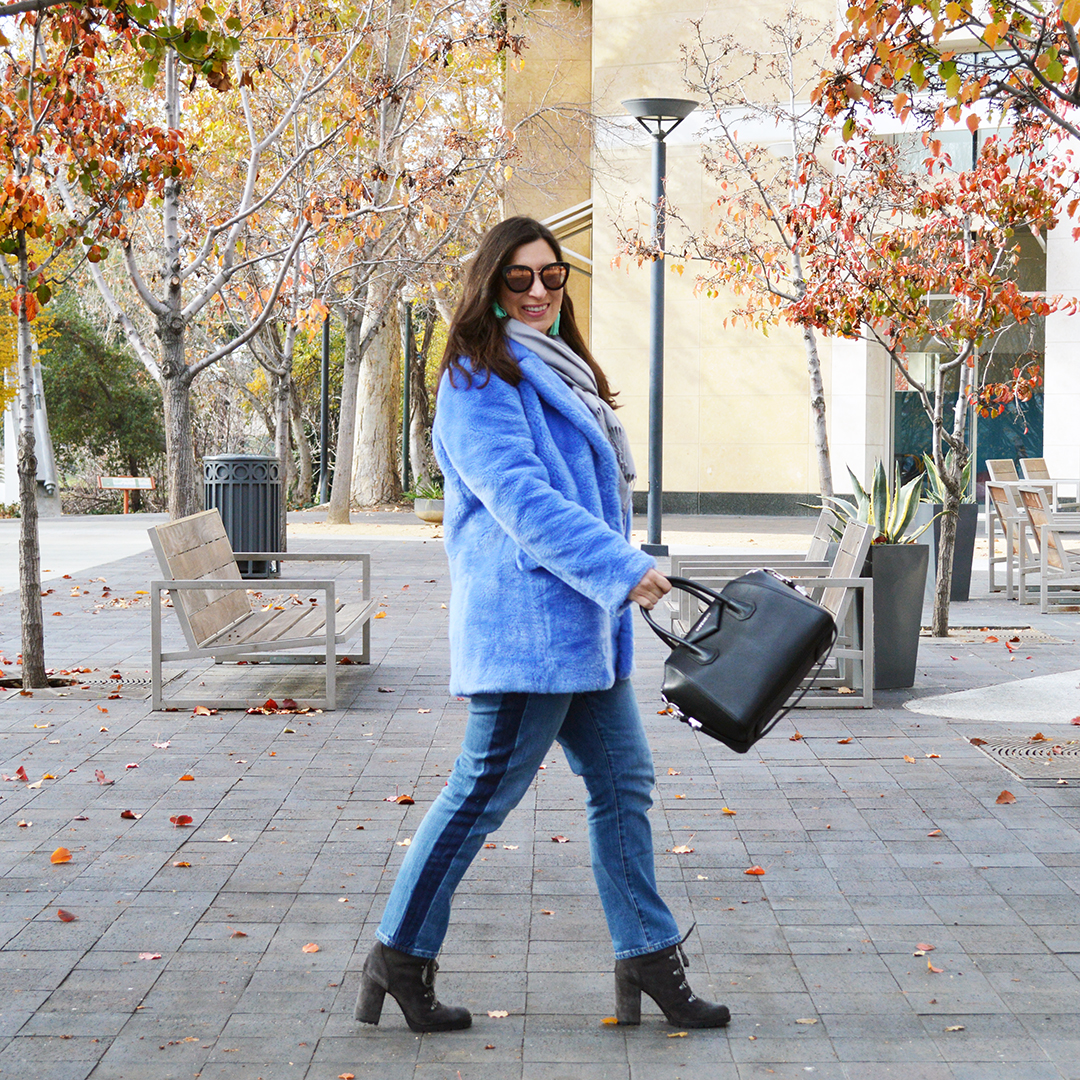 teddy coat blogger