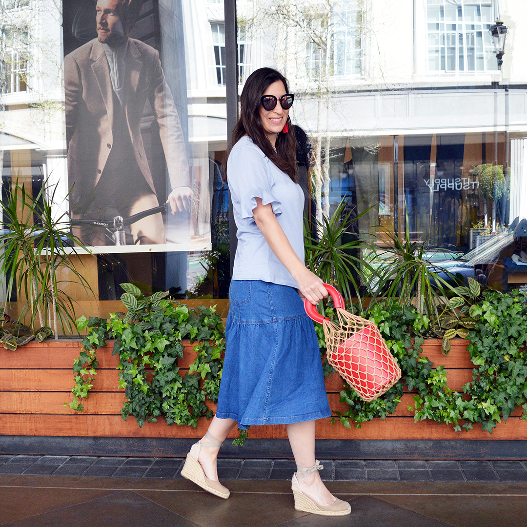 denim skirt spring 2018