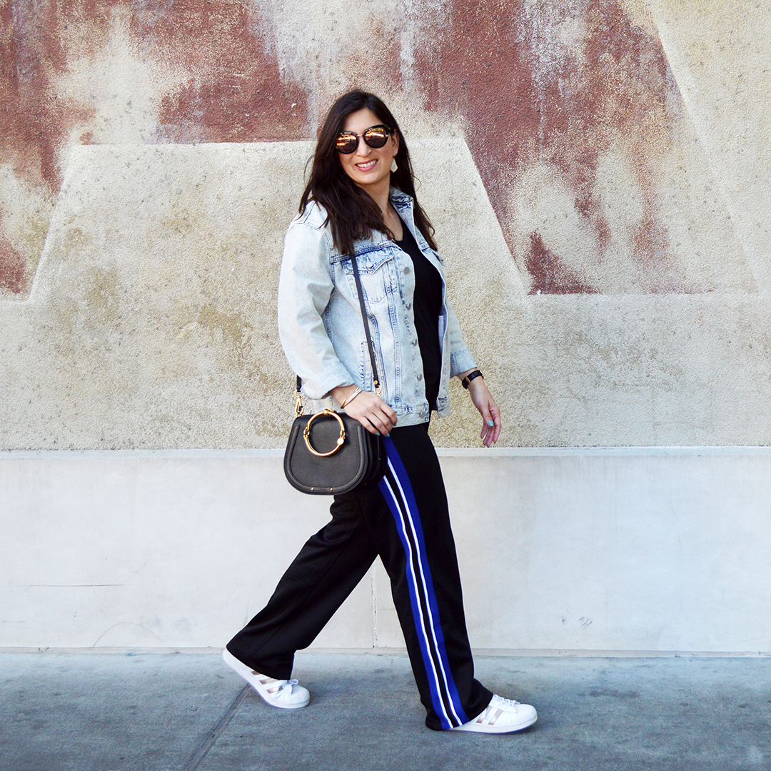 how to wear track pants