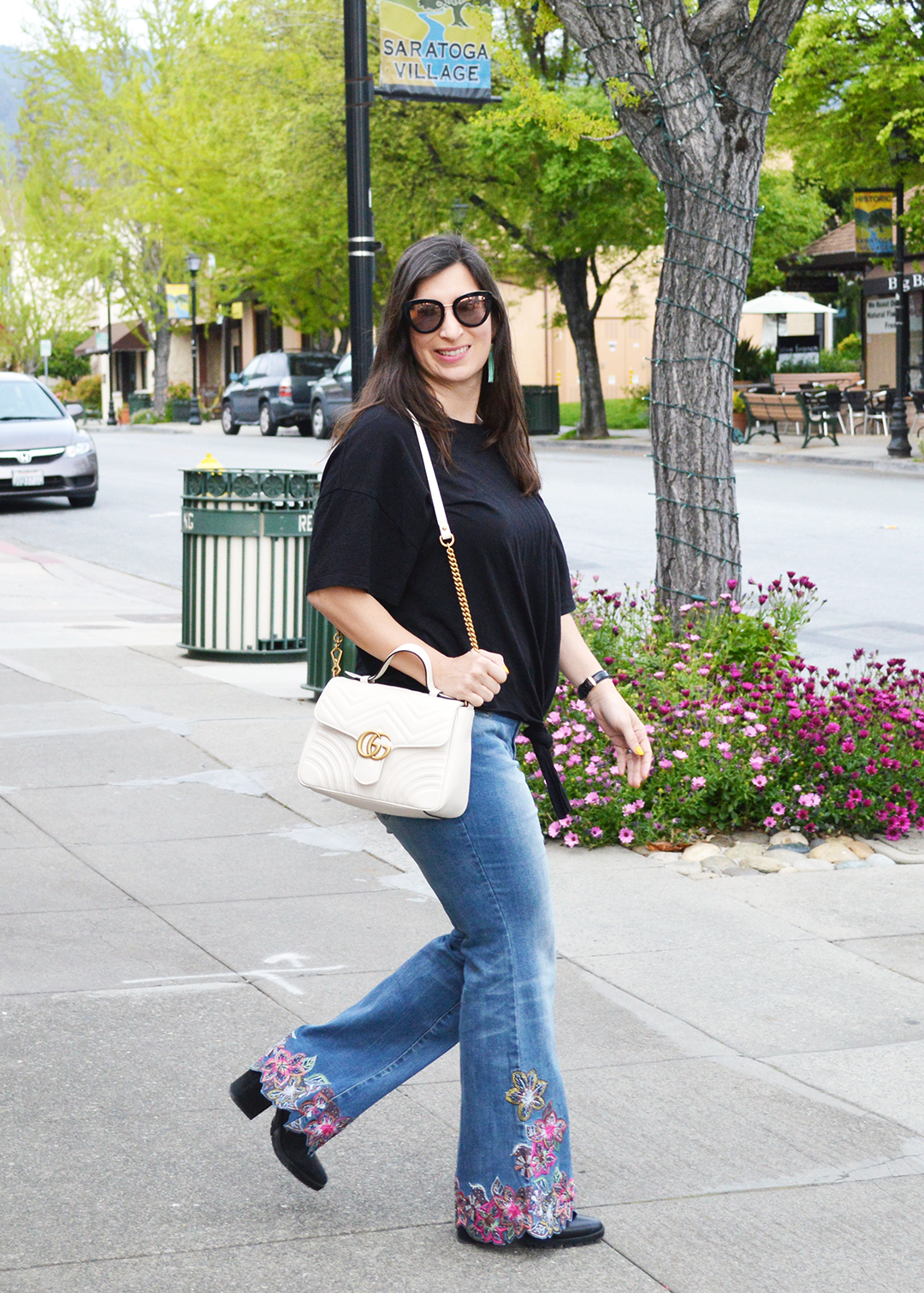 how to wear spring embellished denim trend