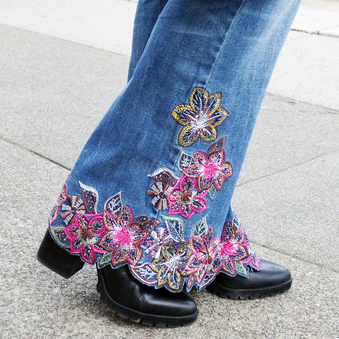 spring embellished denim trend