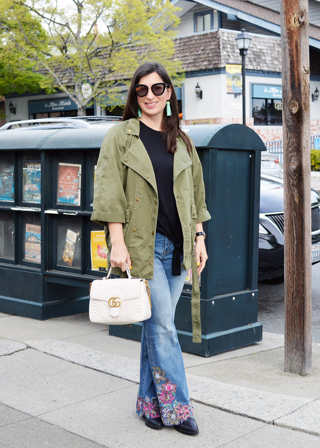 how to style the spring embellished denim trend