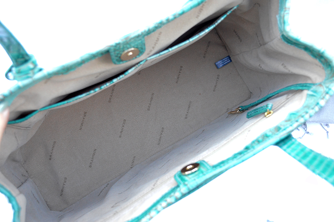 brahmin julian melbourne tote bag interior
