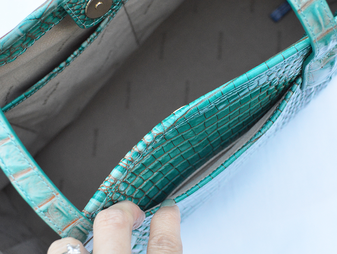 brahmin julian melbourne tote bag exterior