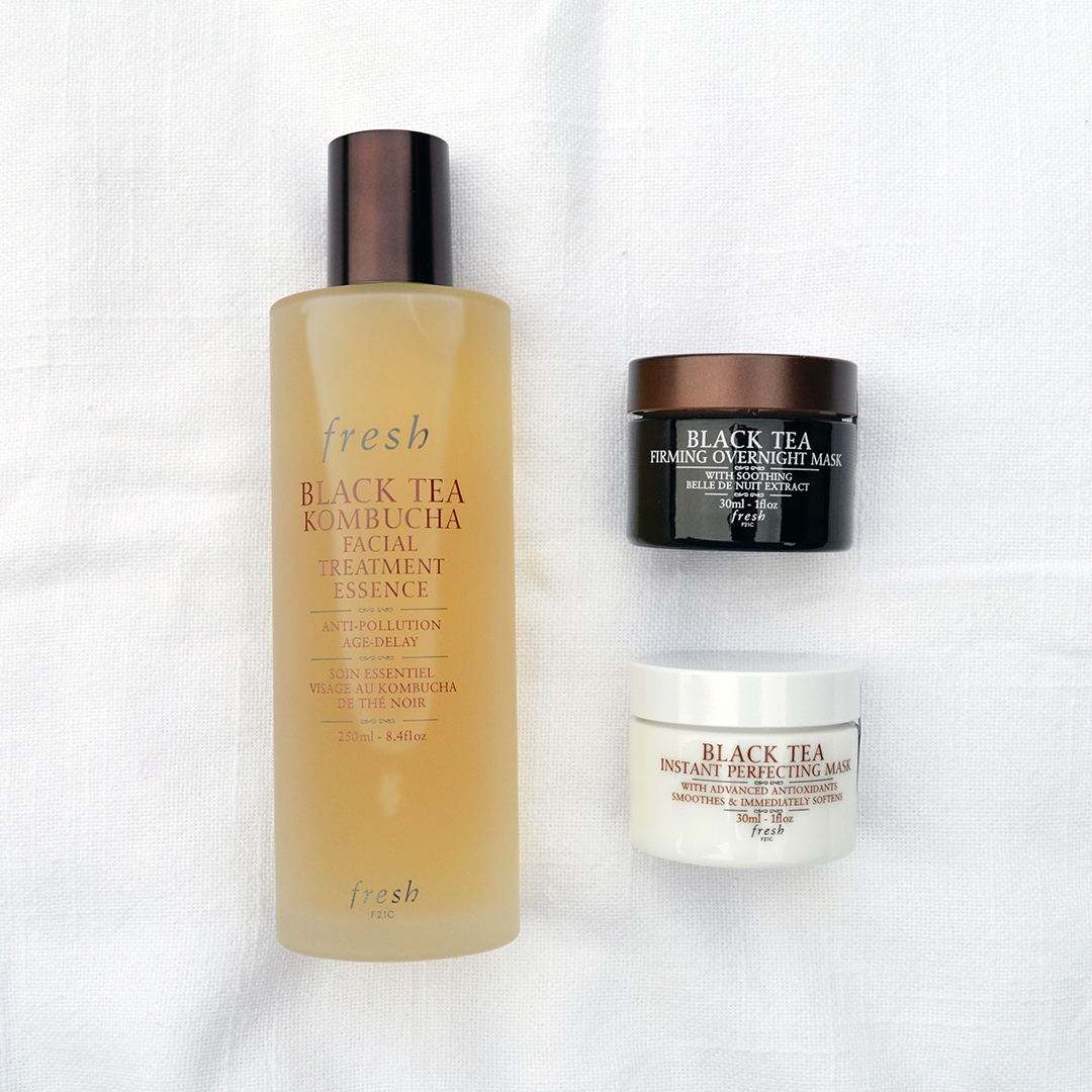 fresh black tea kombucha skin care collection review