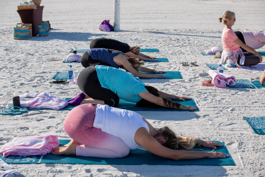 beach yoga