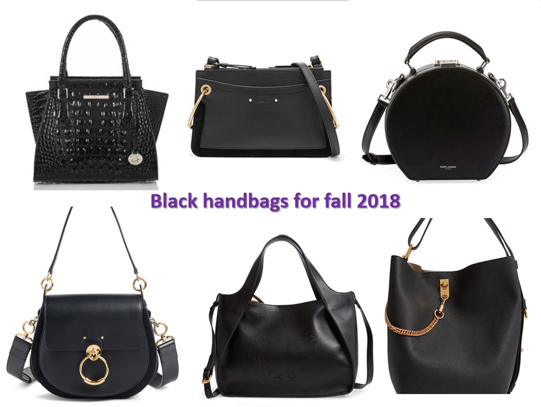 fall 2018 handbag trends black hanbdags