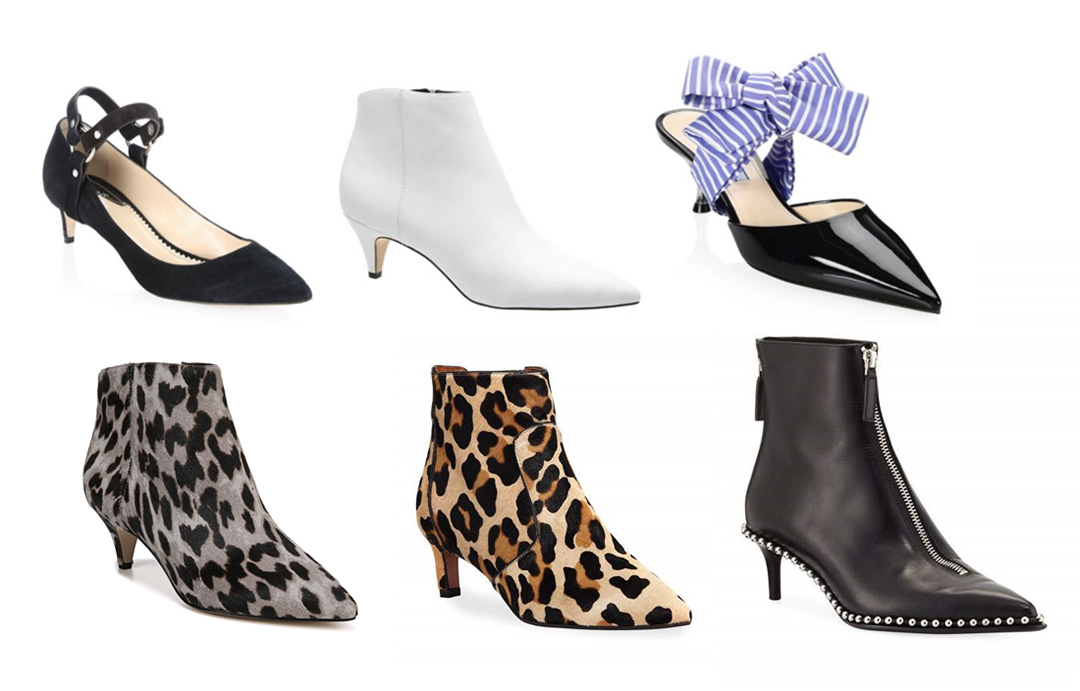fall 2018 shoe trends kitten heels
