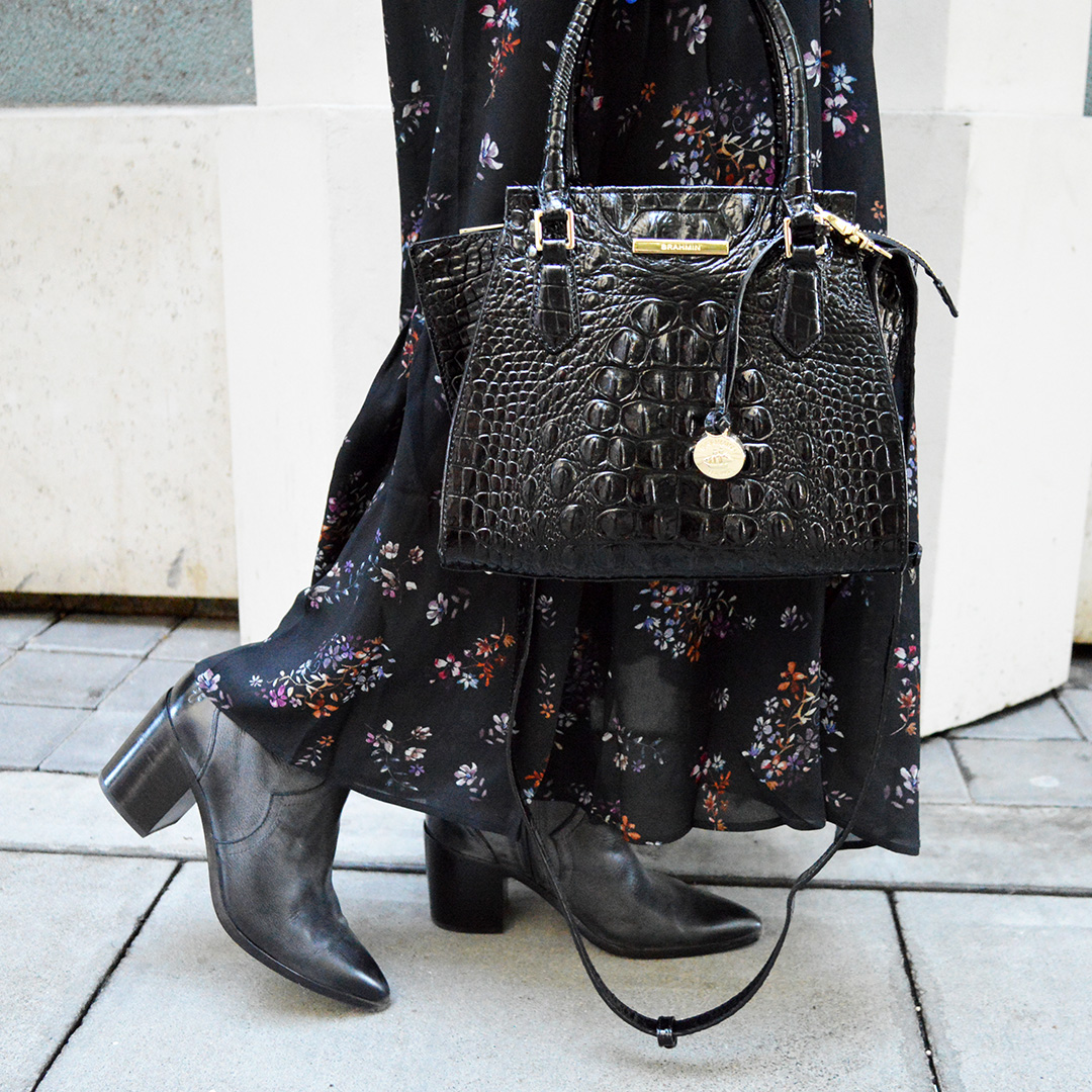 fall boots and fall bag