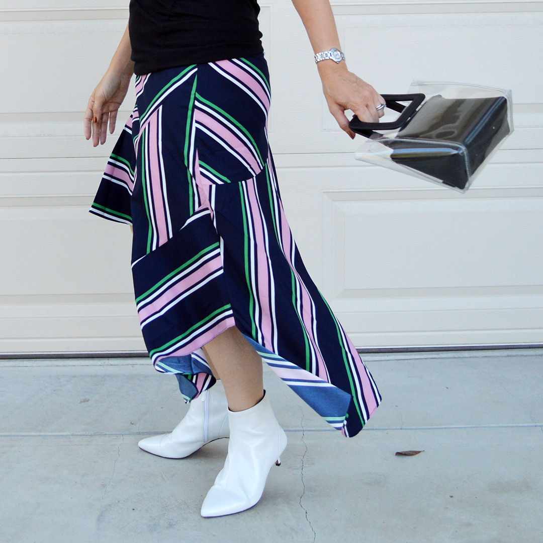 how to wear asymmetrical hemlines