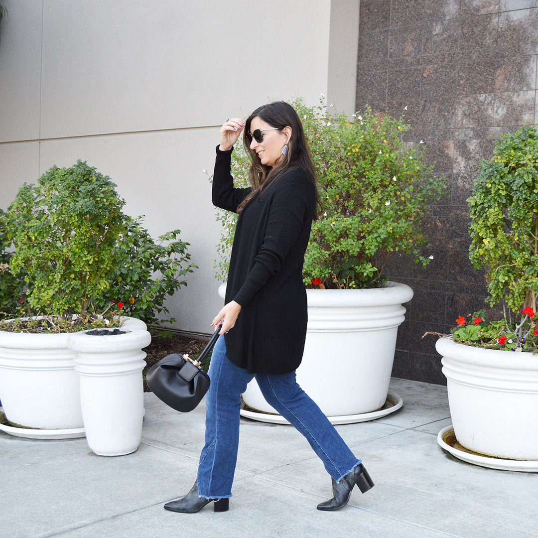 cute black cardigan for fall