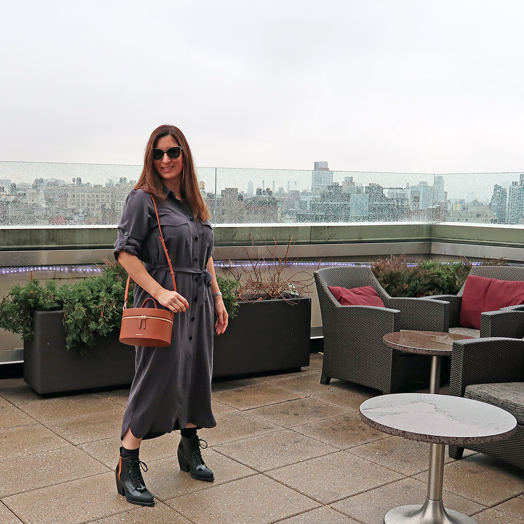 shirtdress winter into spring