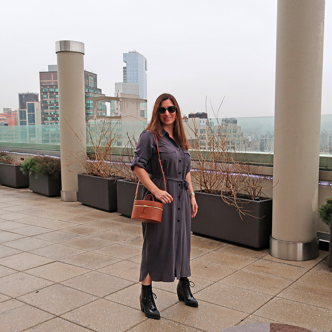 shirtdress winter into spring