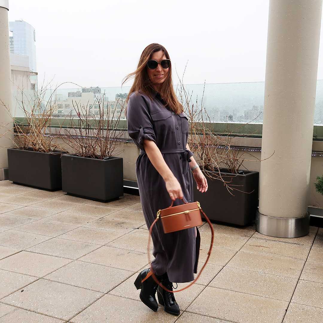 shirtdress winter into spring