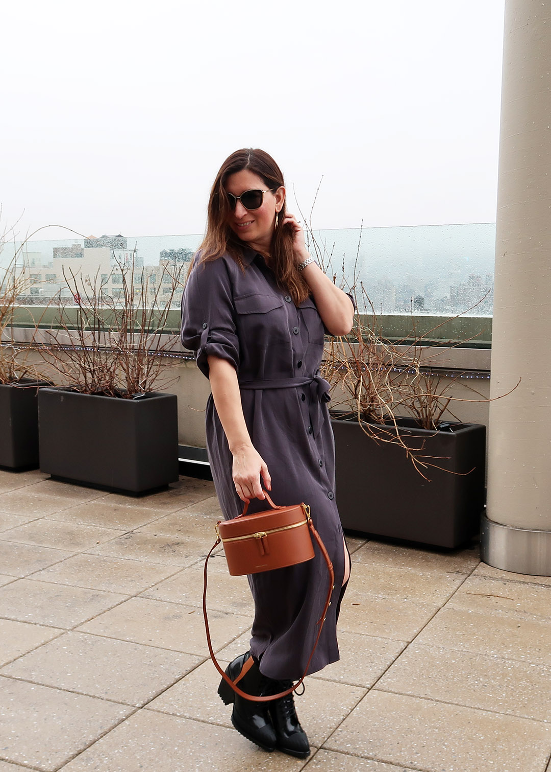 shirtdress winter into spring