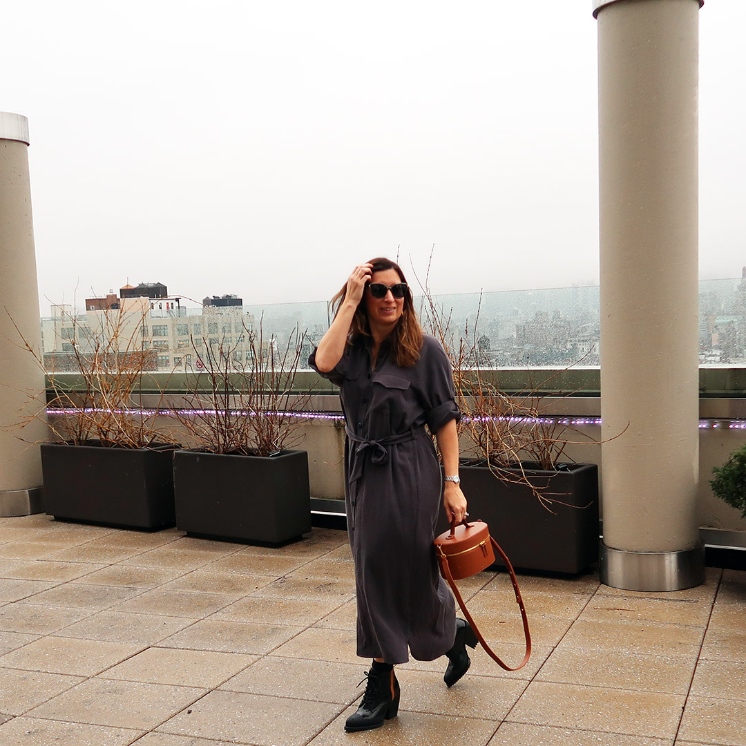 shirtdress winter into spring