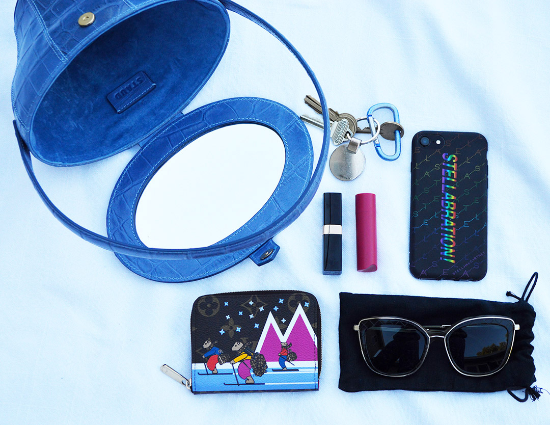 what fits inside staud alice bag
