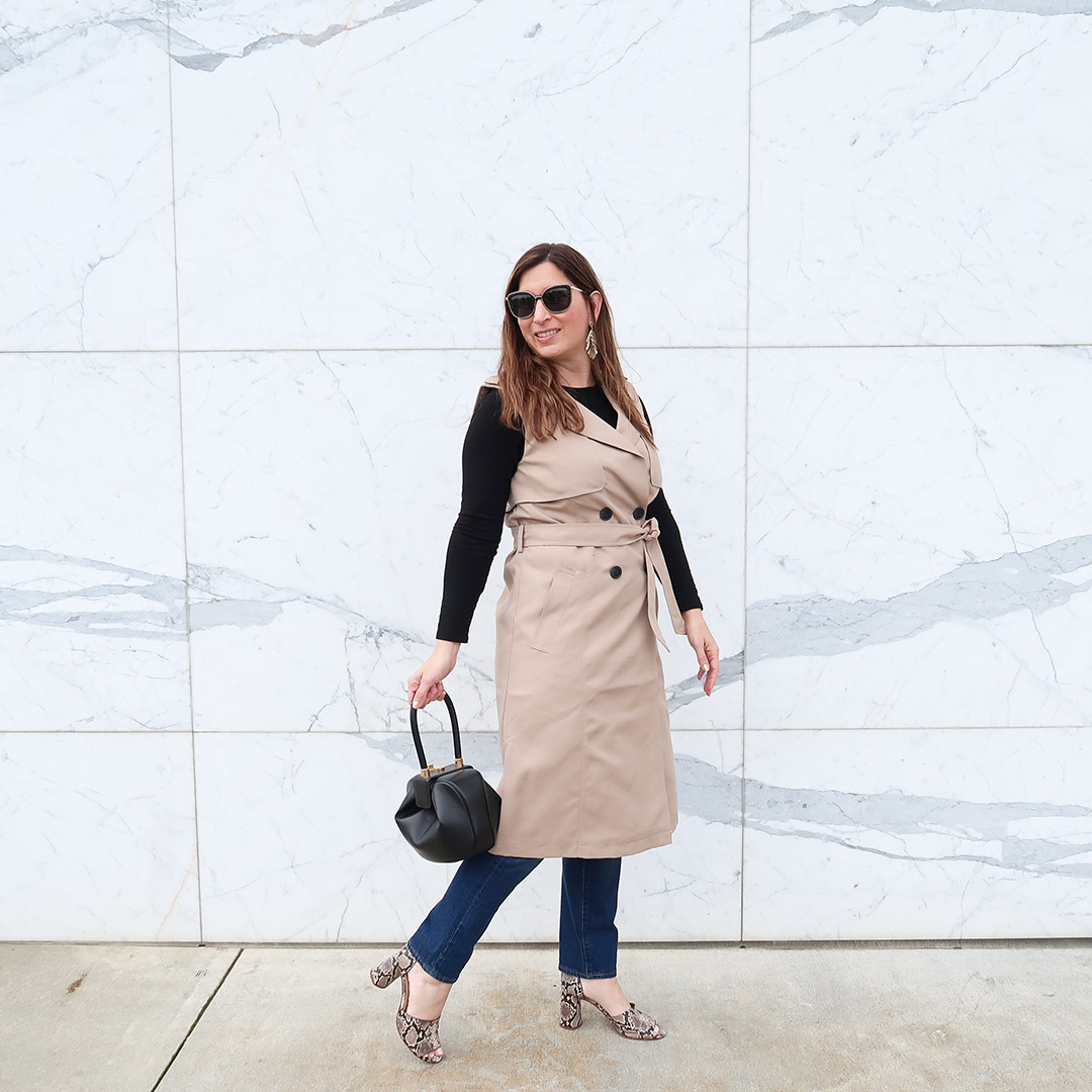 how to style a sleeveless trench coat spring 2019