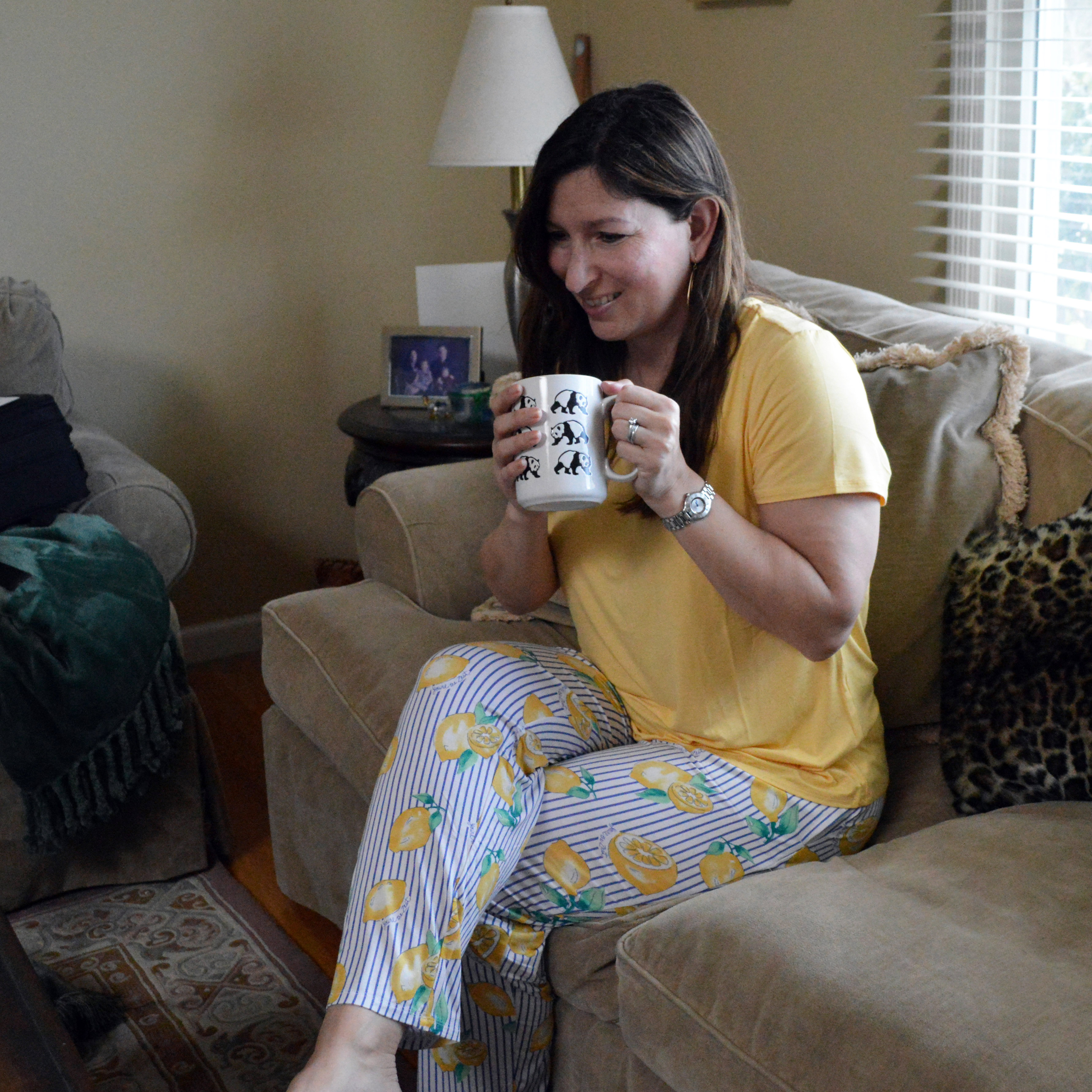 spring 2019 soma lemon pajama set