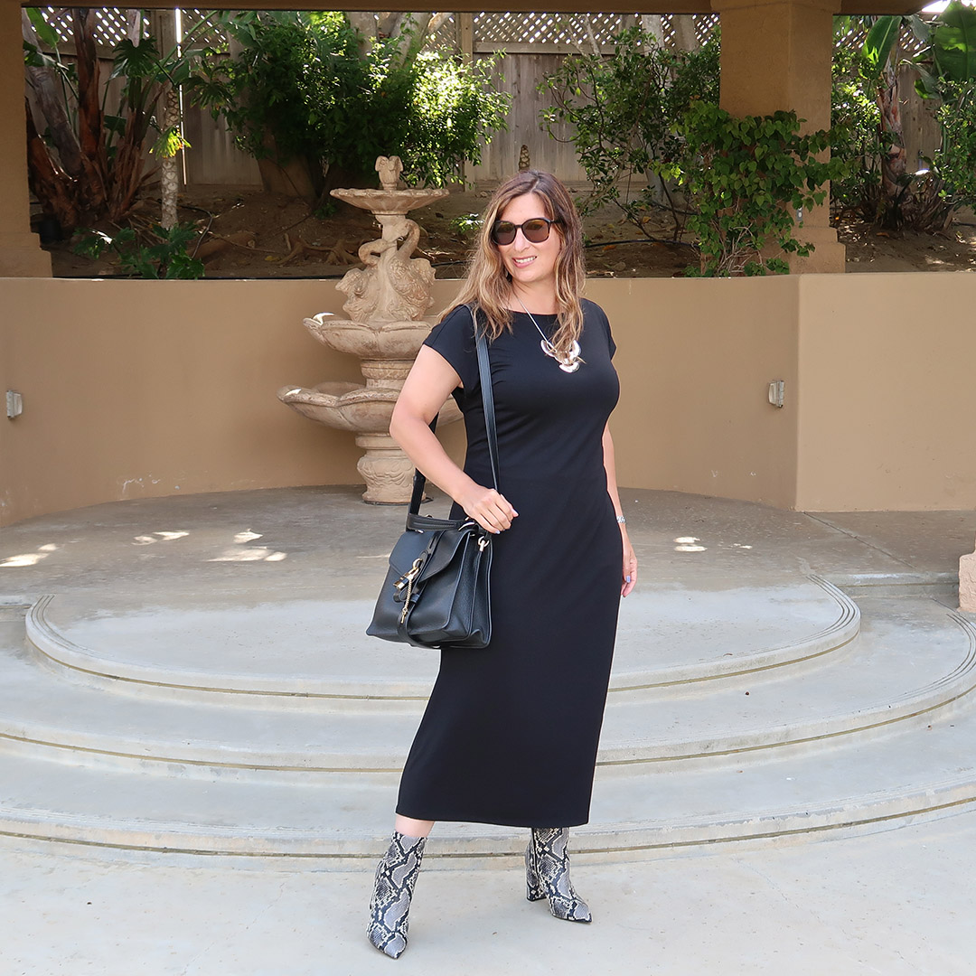 classic black dress