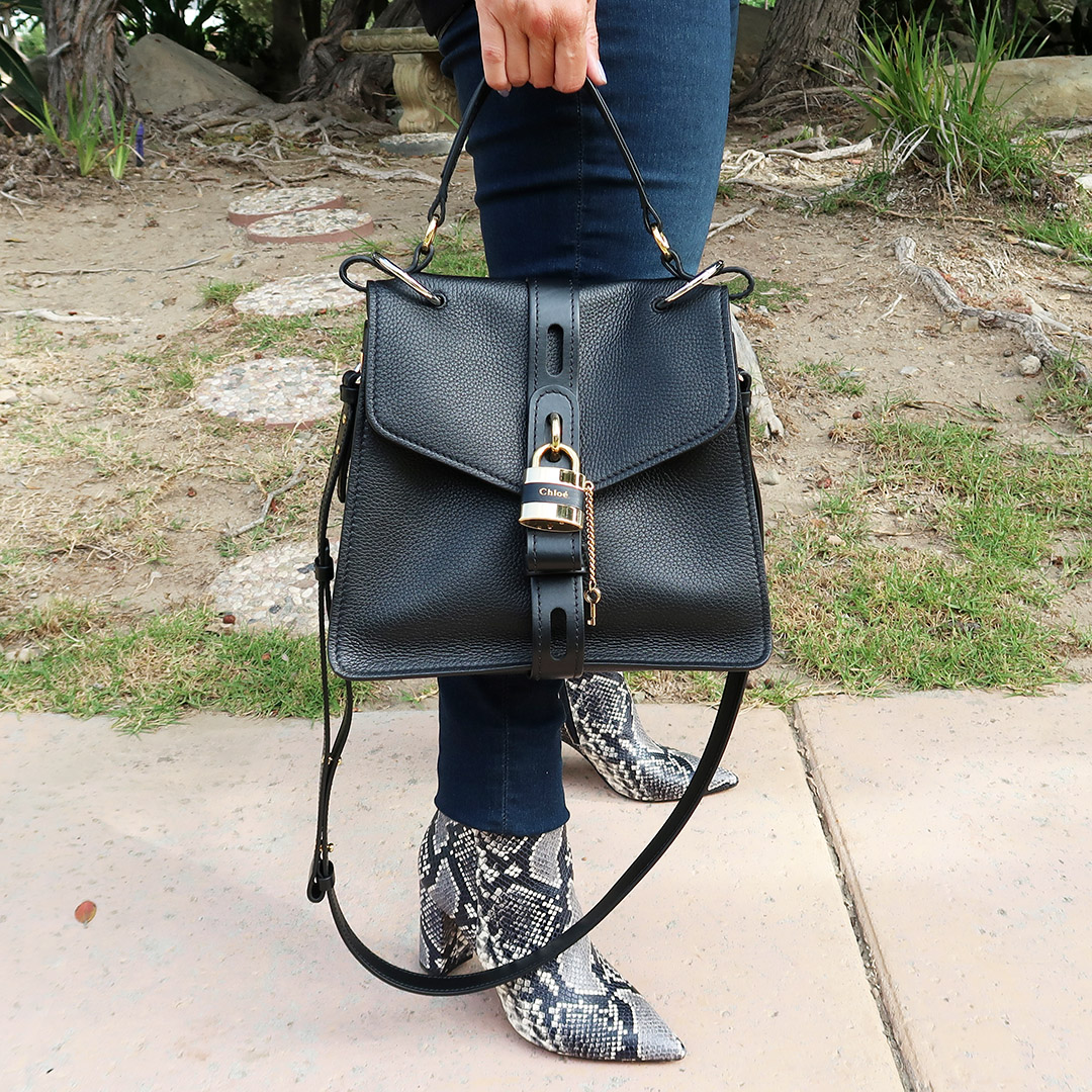 fall 2019 IT bag chloe aby snakeskin boots