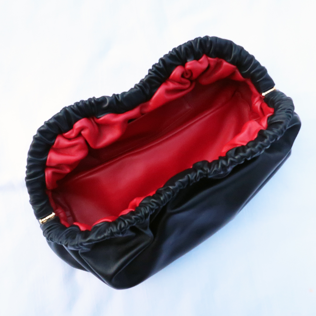 mansur gavriel cloud clutch interior