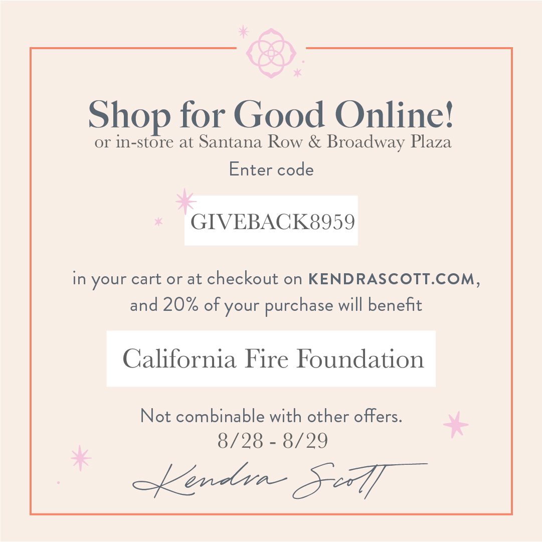 kendra scott support california fire foundation