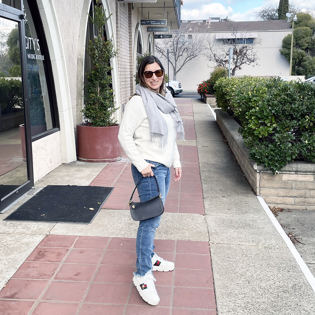 casual winter outfit los gatos street style