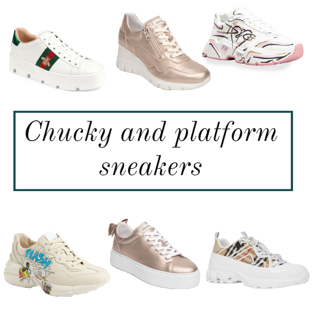 spring sneakers trends chunky platform sneakers