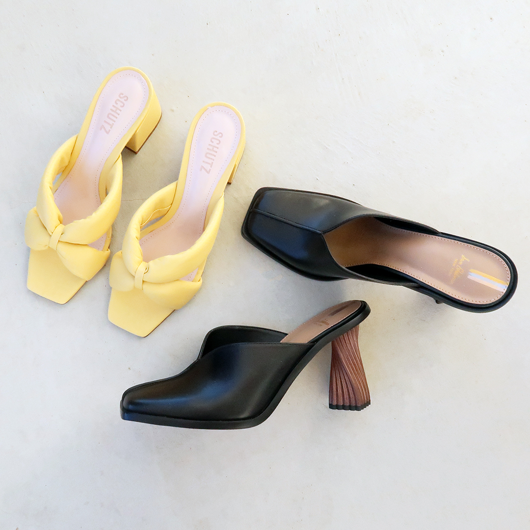spring 2021 shoe capsule wardrobe square toe trend