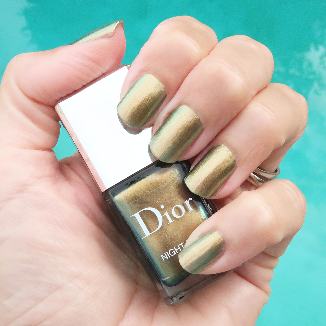dior fall 2021 nail polish dior night bird