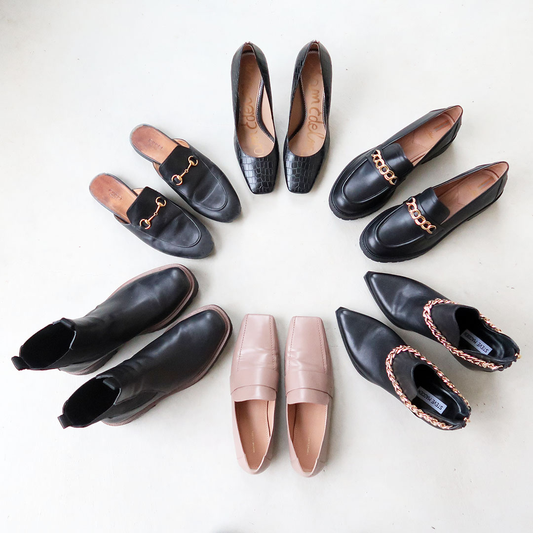 fall 2021 shoe capsule wardrobe