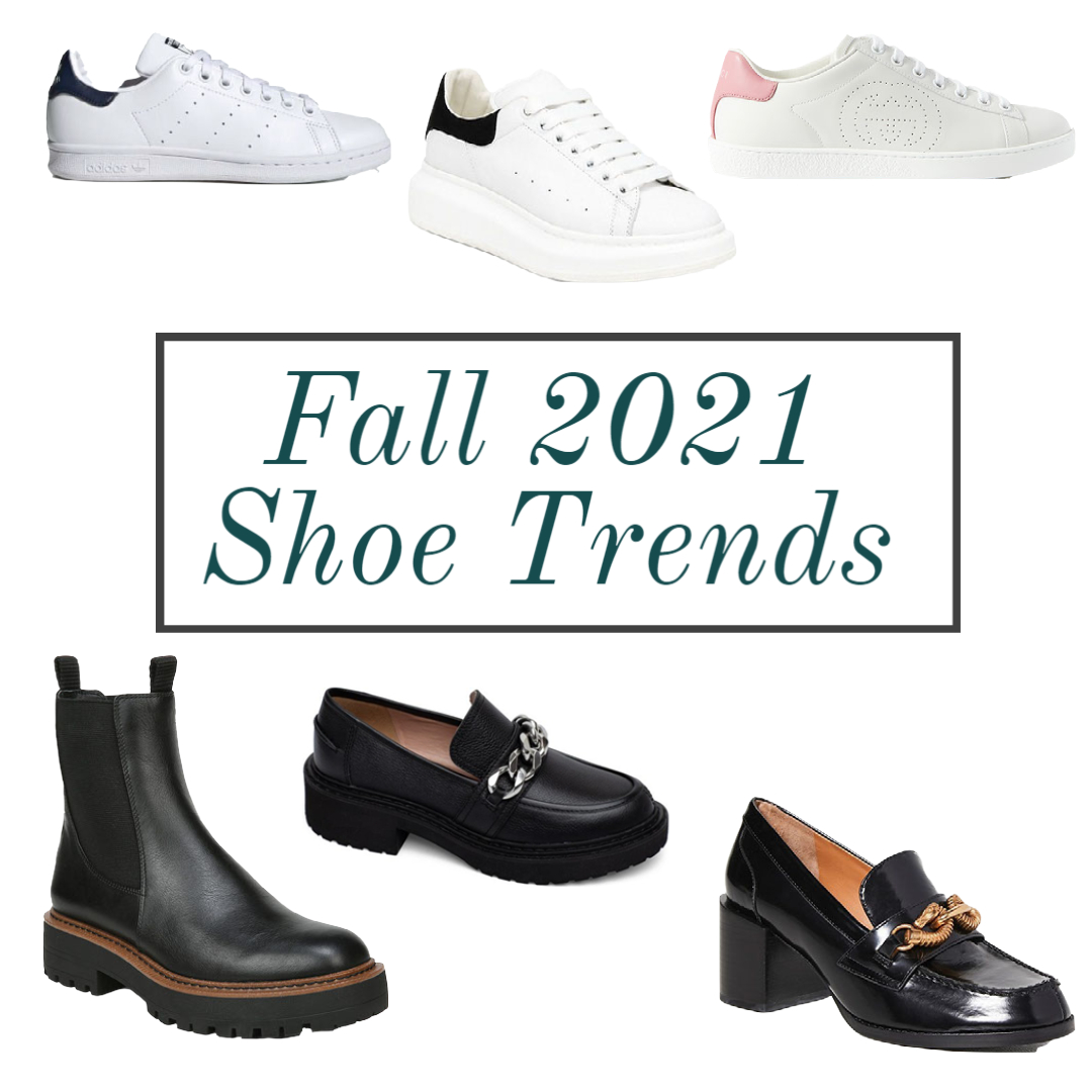 fall 2021 shoe trends sneakers boots loafers
