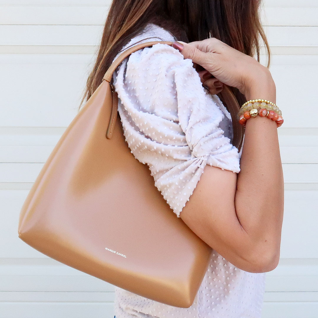 mansur gavriel candy bag review and description