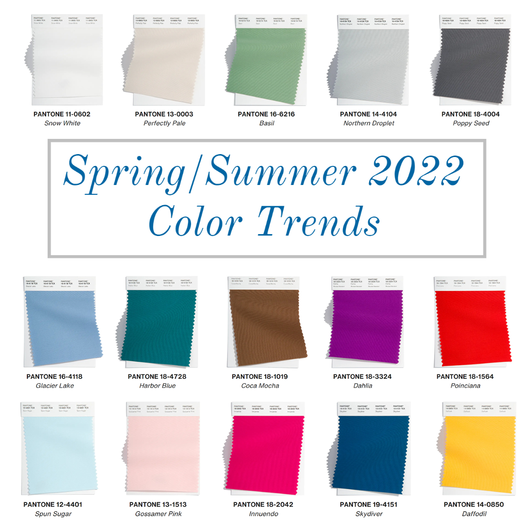 spring summer 2022 color trends new york fashion week pantone runways street style