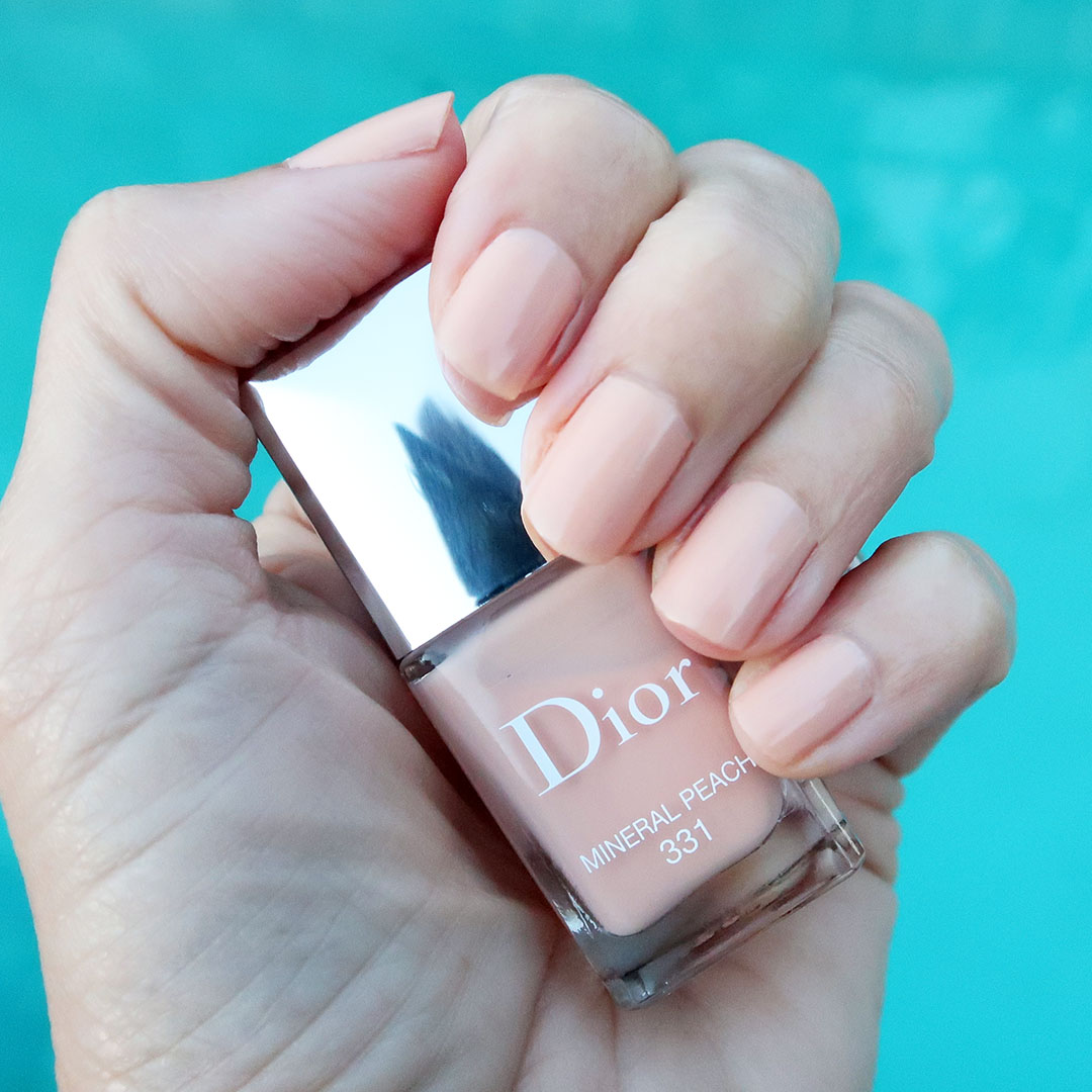 dior mineral peach nail polish spring 2022