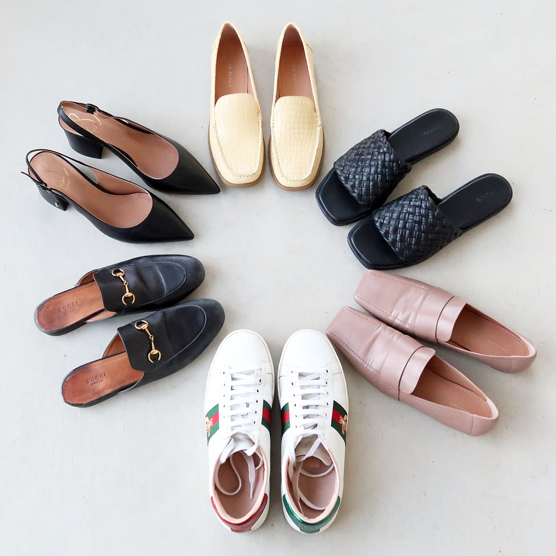 spring 2022 shoe capsule wardrobe
