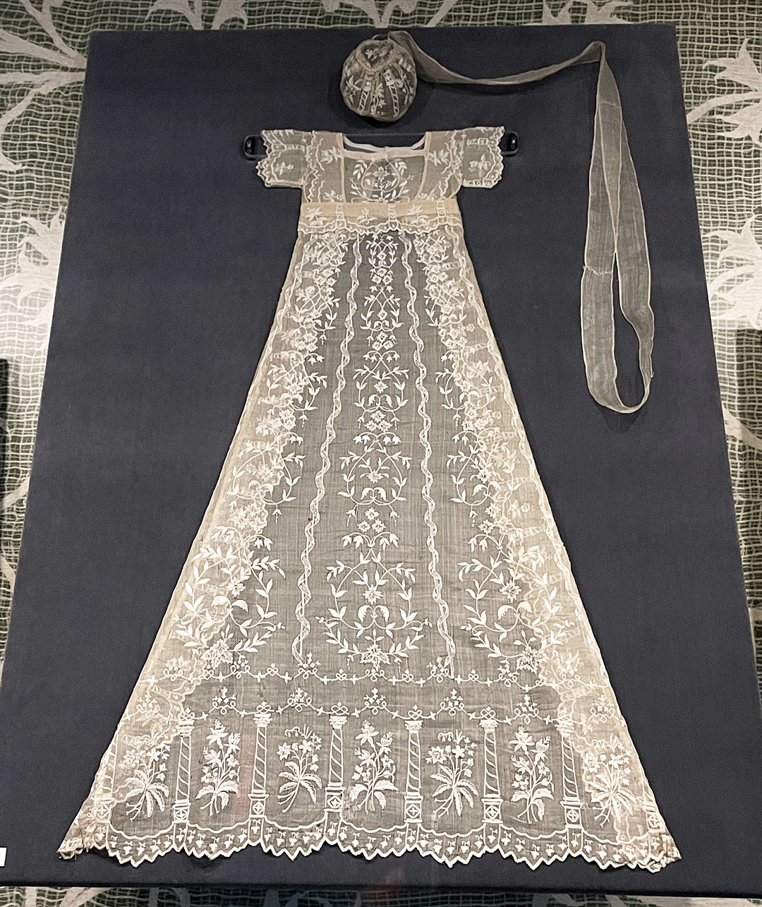 christening dress handmade lace sfo museum from pineapple to pina