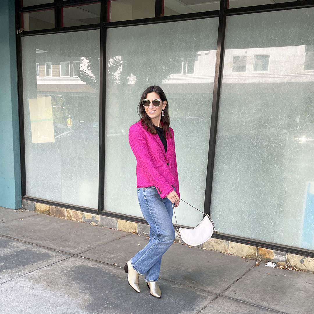 blazer and jeans trend